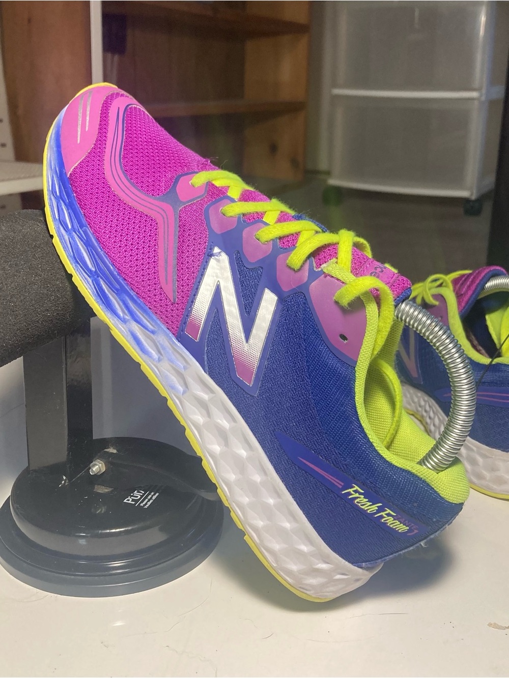 New Balance Women's Athletic Shoes Purple Pink Neon Yellow